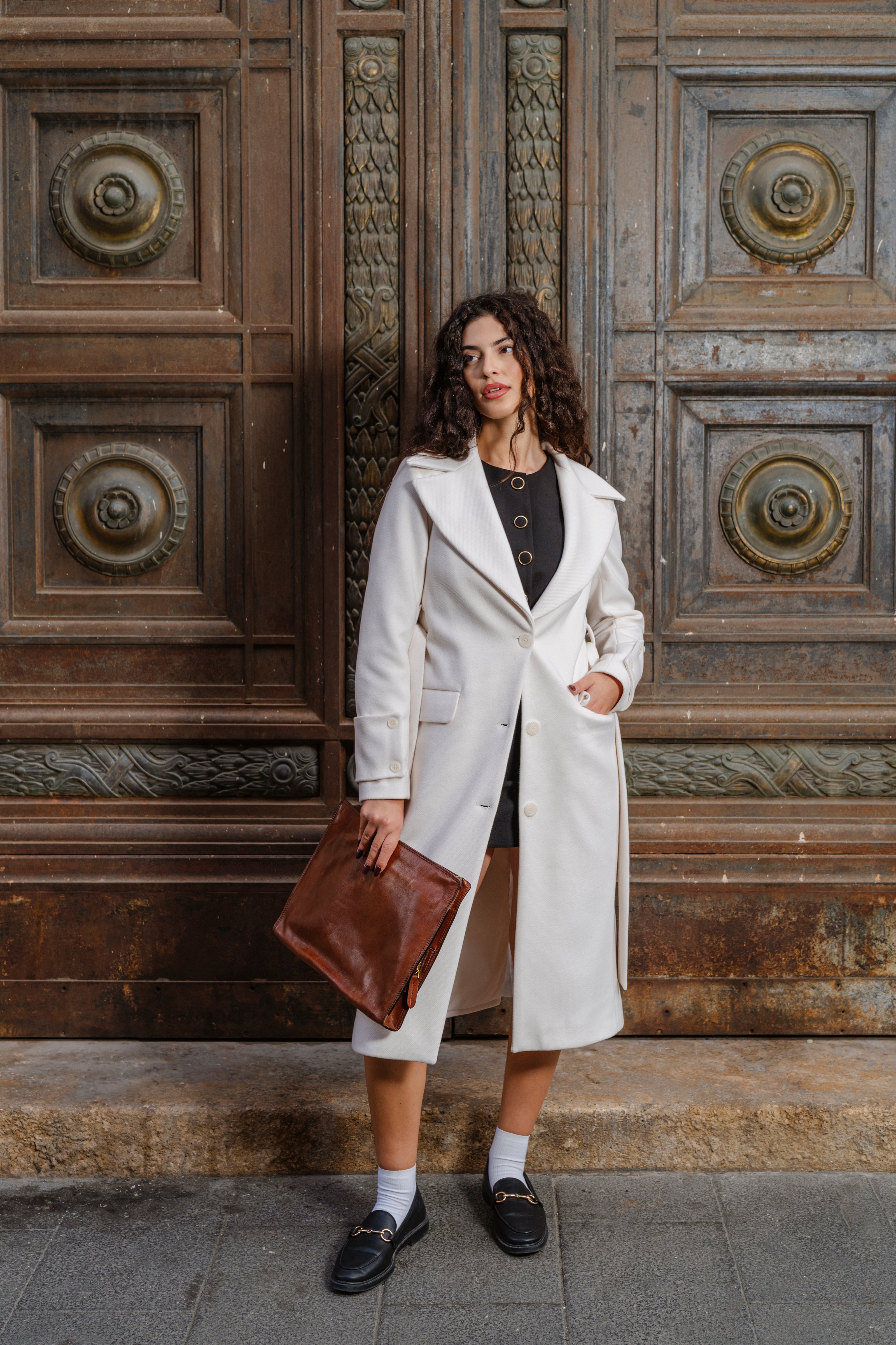 CAPPOTTO A 3 BOTTONI CON CINTURA