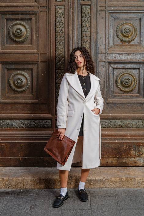 CAPPOTTO A 3 BOTTONI CON CINTURA