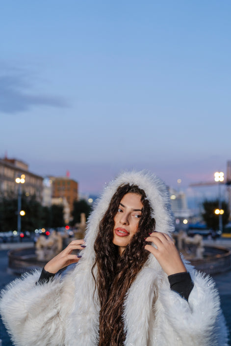 ECOPELLICCIA CON CAPPUCCIO